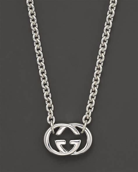 gucci necklace men gold|Gucci silver britt necklace men's.